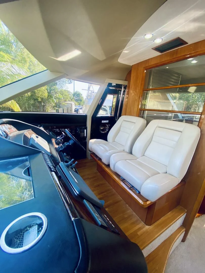 inside of a vehicle aboard GRAND CRU Yacht for Sale