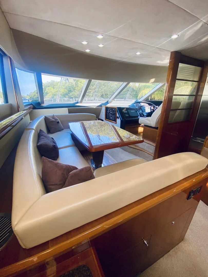 inside of a car aboard GRAND CRU Yacht for Sale