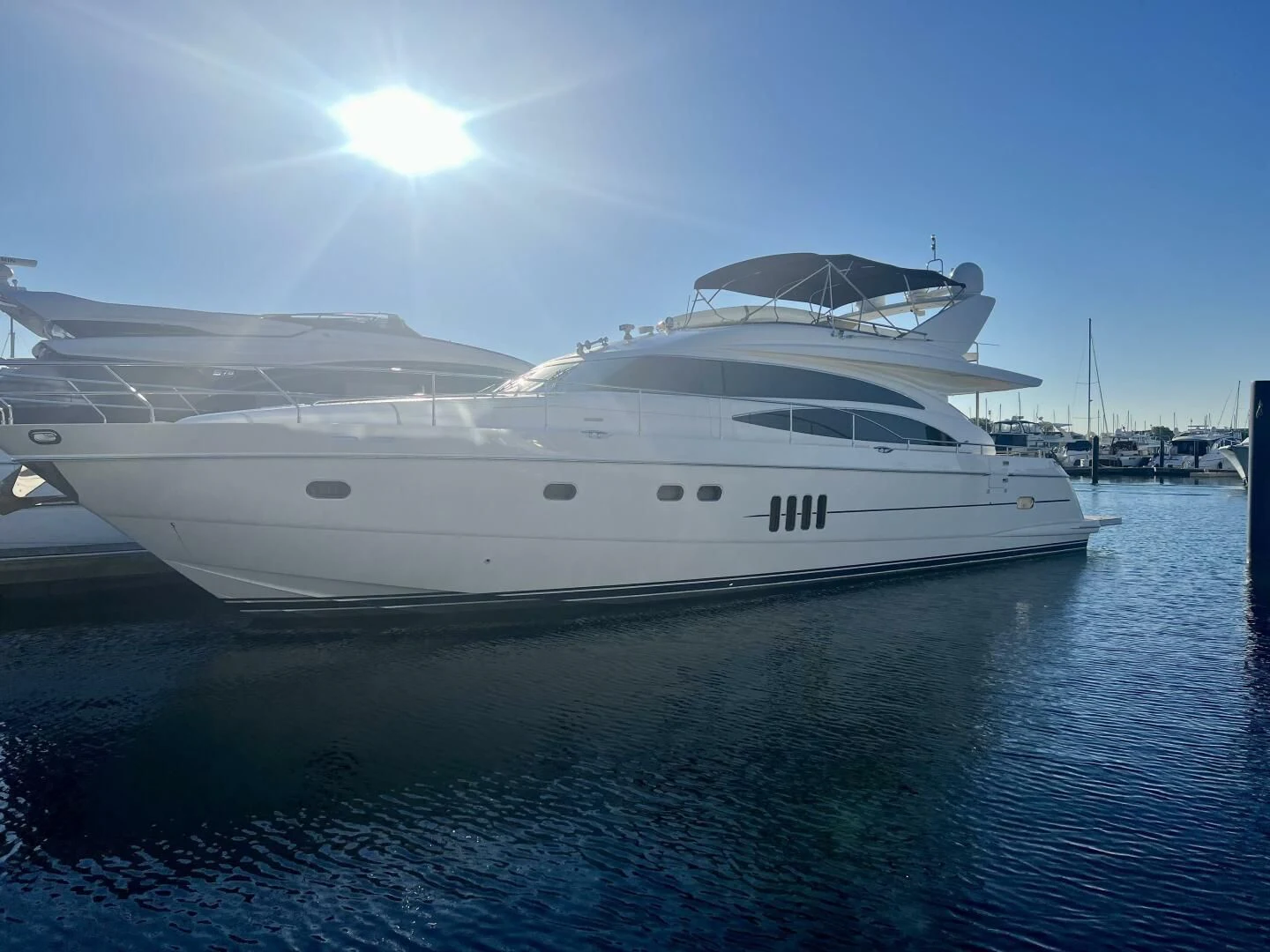 a white yacht in the water aboard GRAND CRU Yacht for Sale