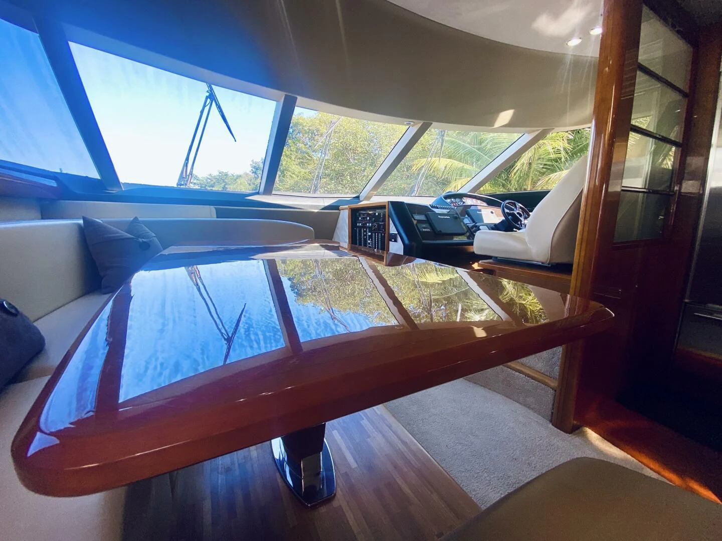 a room with a bed and a couple of cars aboard GRAND CRU Yacht for Sale