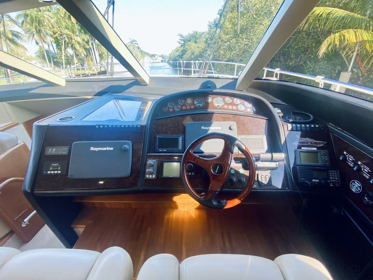 inside of a car aboard GRAND CRU Yacht for Sale