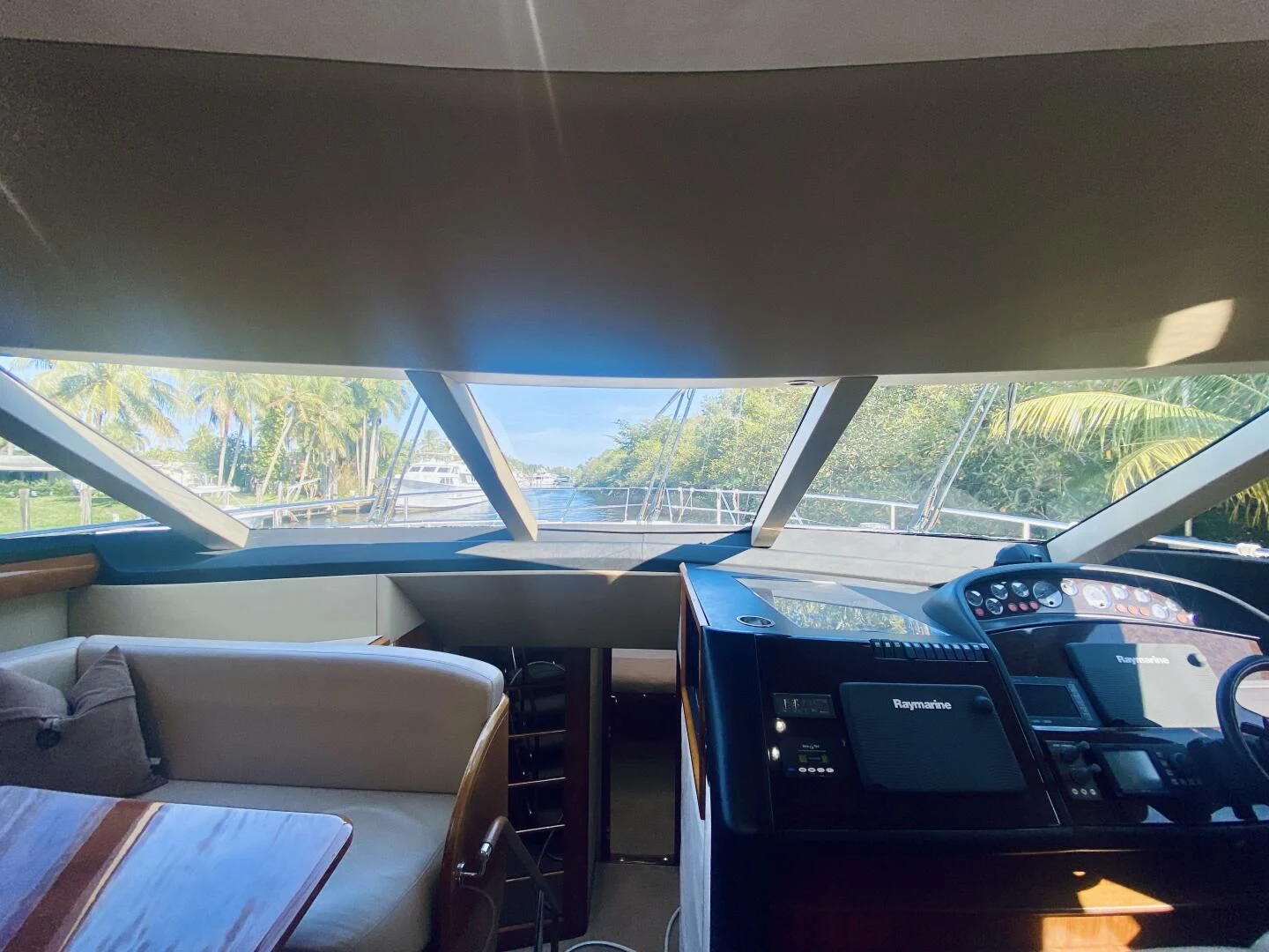 inside of a car aboard GRAND CRU Yacht for Sale