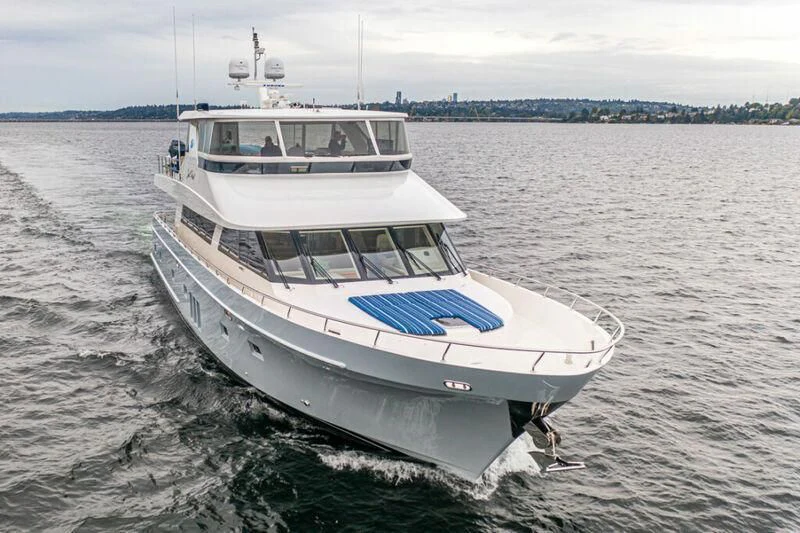a boat on the water aboard SPILL POINT Yacht for Sale