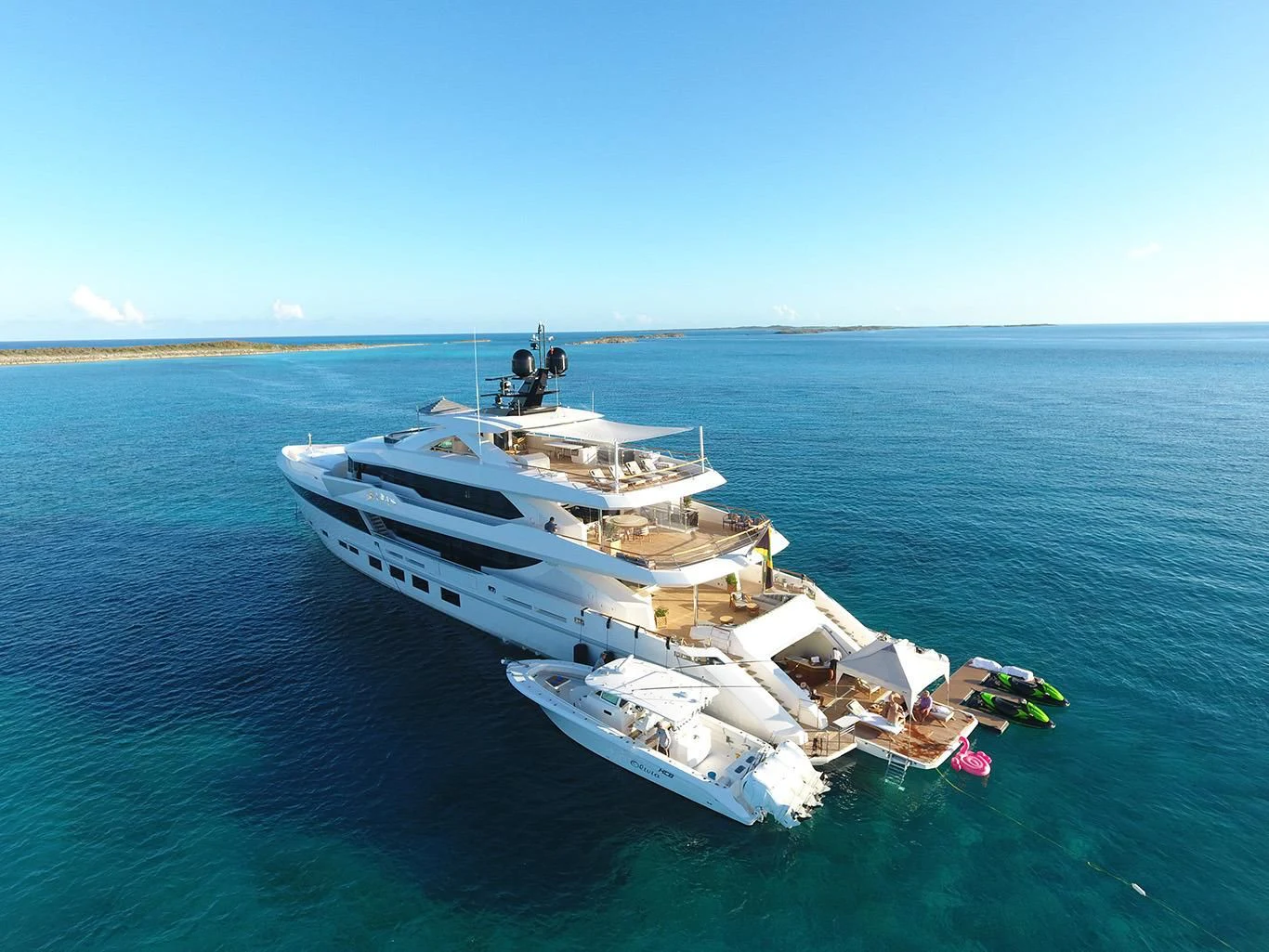 a boat on the water aboard BABA'S Yacht for Sale