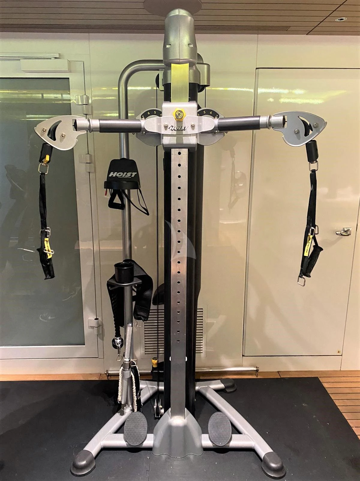 a machine with a handle aboard BABA'S Yacht for Sale