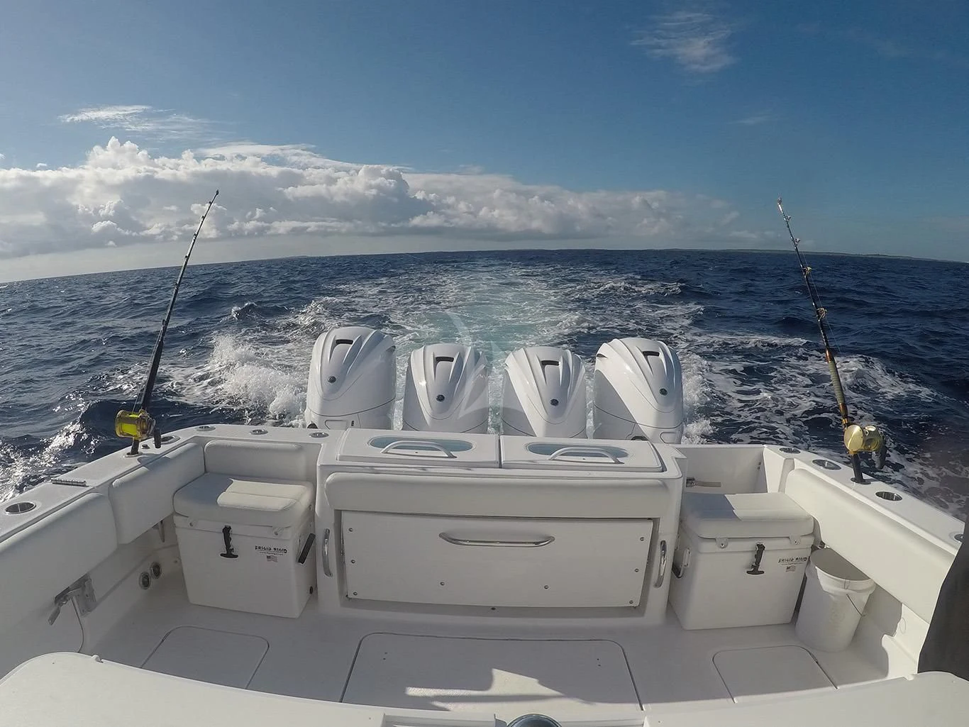 a boat on the water aboard BABA'S Yacht for Sale
