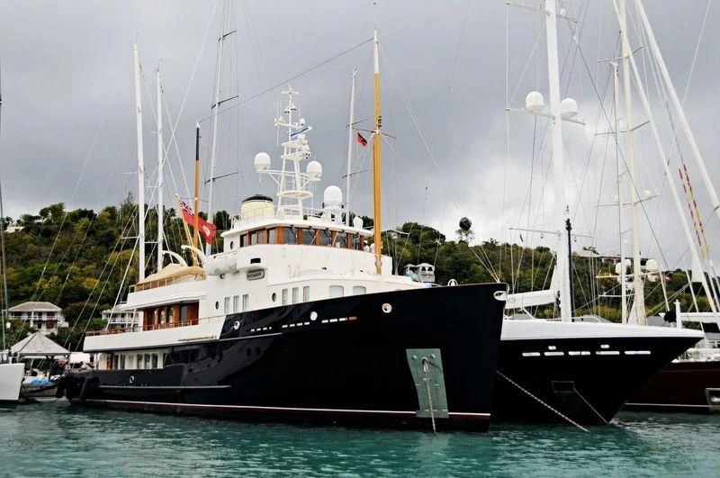 a boat in the water aboard BYSTANDER Yacht for Sale