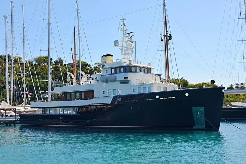 a boat in the water aboard BYSTANDER Yacht for Sale