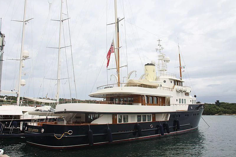 a boat on the water aboard BYSTANDER Yacht for Sale