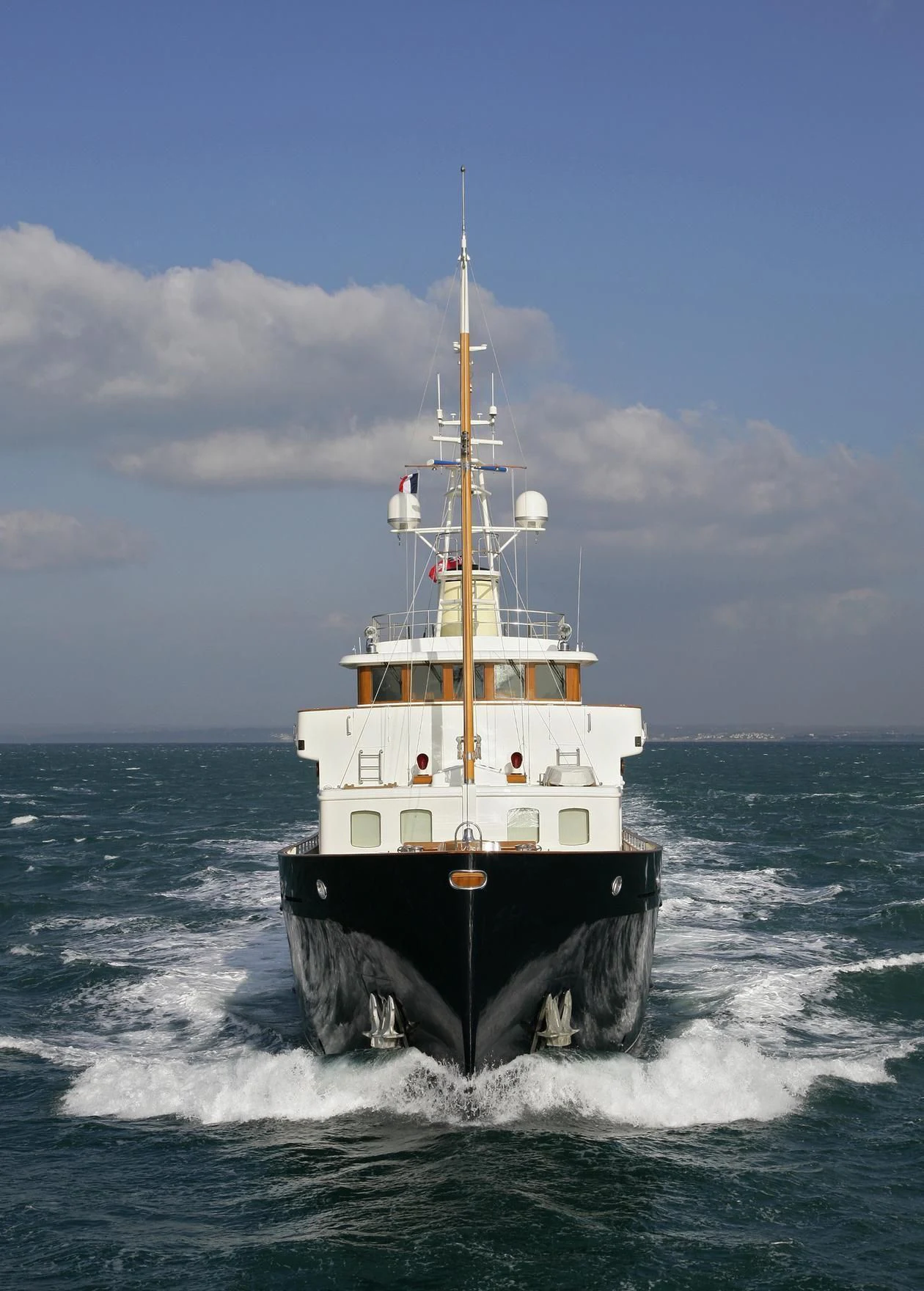 a boat in the water aboard BYSTANDER Yacht for Sale