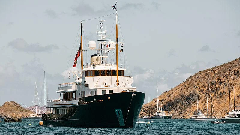 a boat in the water aboard BYSTANDER Yacht for Sale