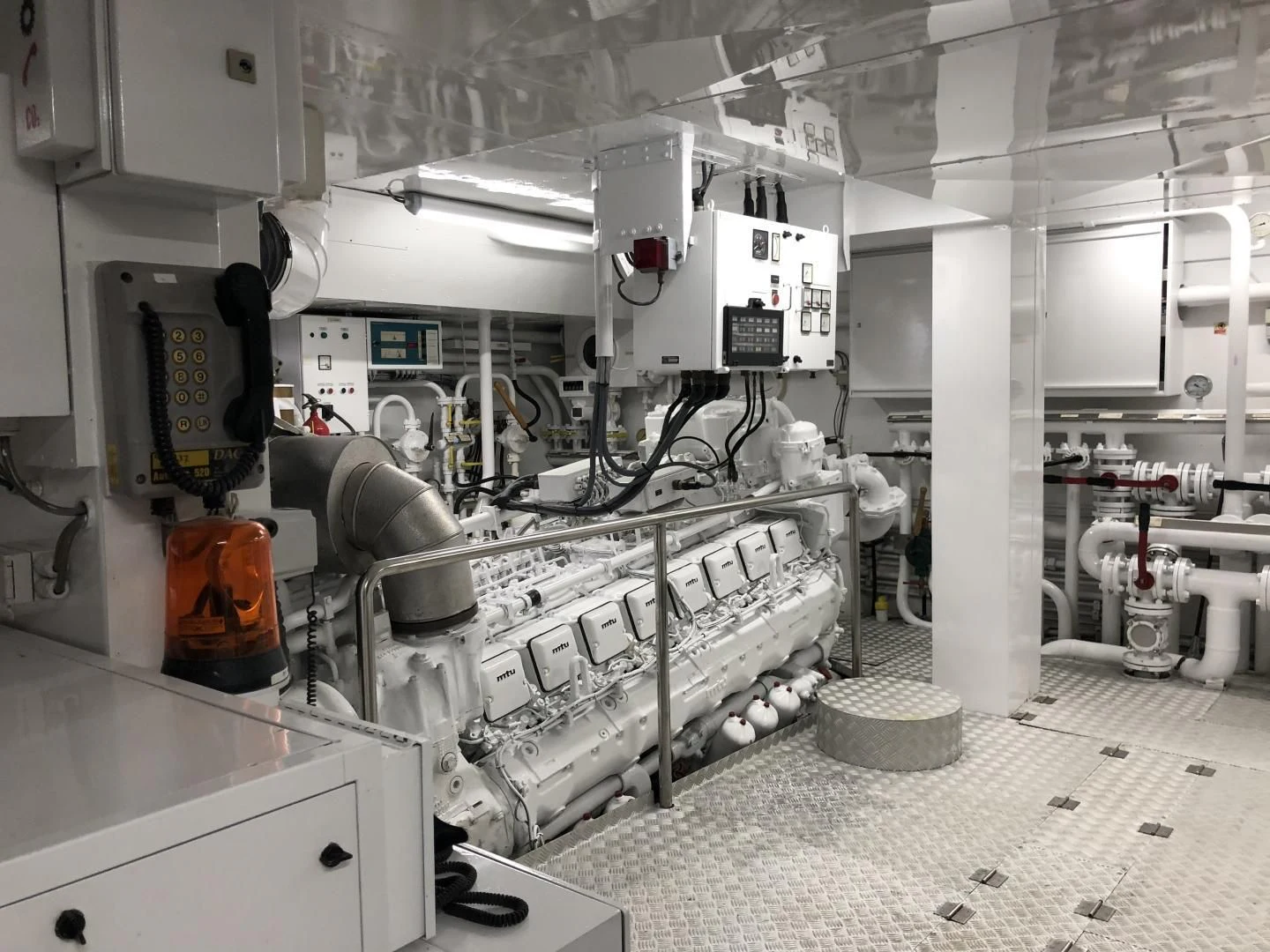 a room with machinery aboard ANNA J Yacht for Sale