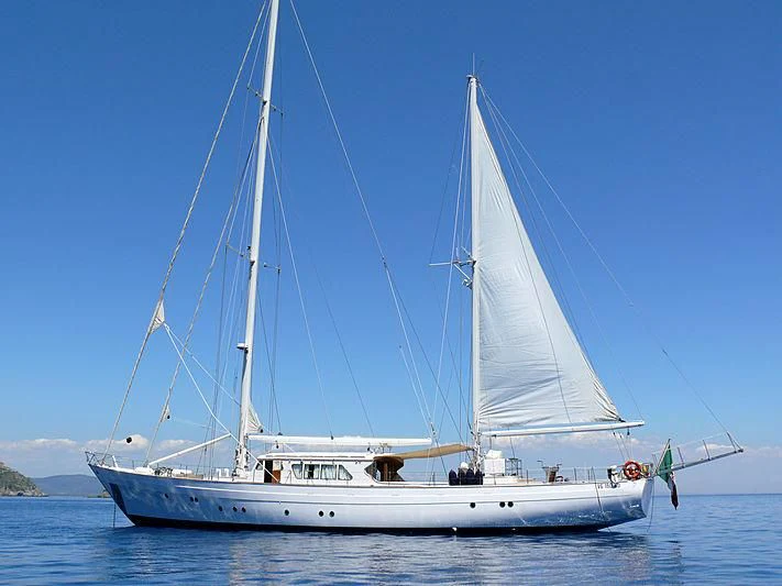 a sailboat on the water aboard AIRIN Yacht for Sale