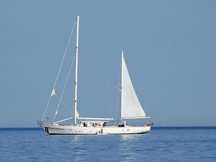 a sailboat on the water aboard AIRIN Yacht for Sale