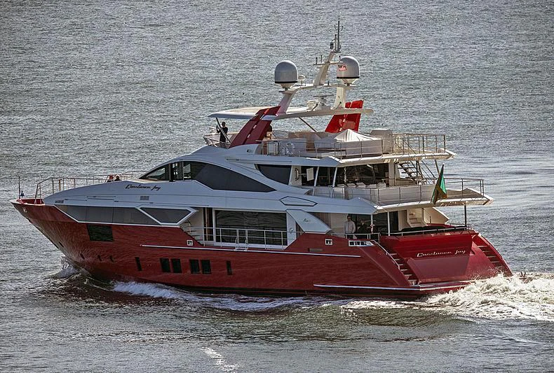 a boat in the water aboard HAPPY D Yacht for Sale