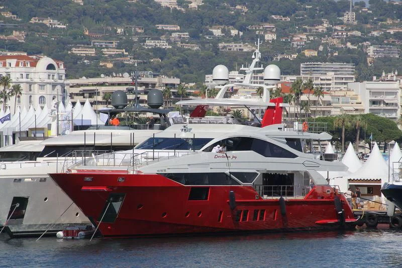 a boat on the water aboard HAPPY D Yacht for Sale