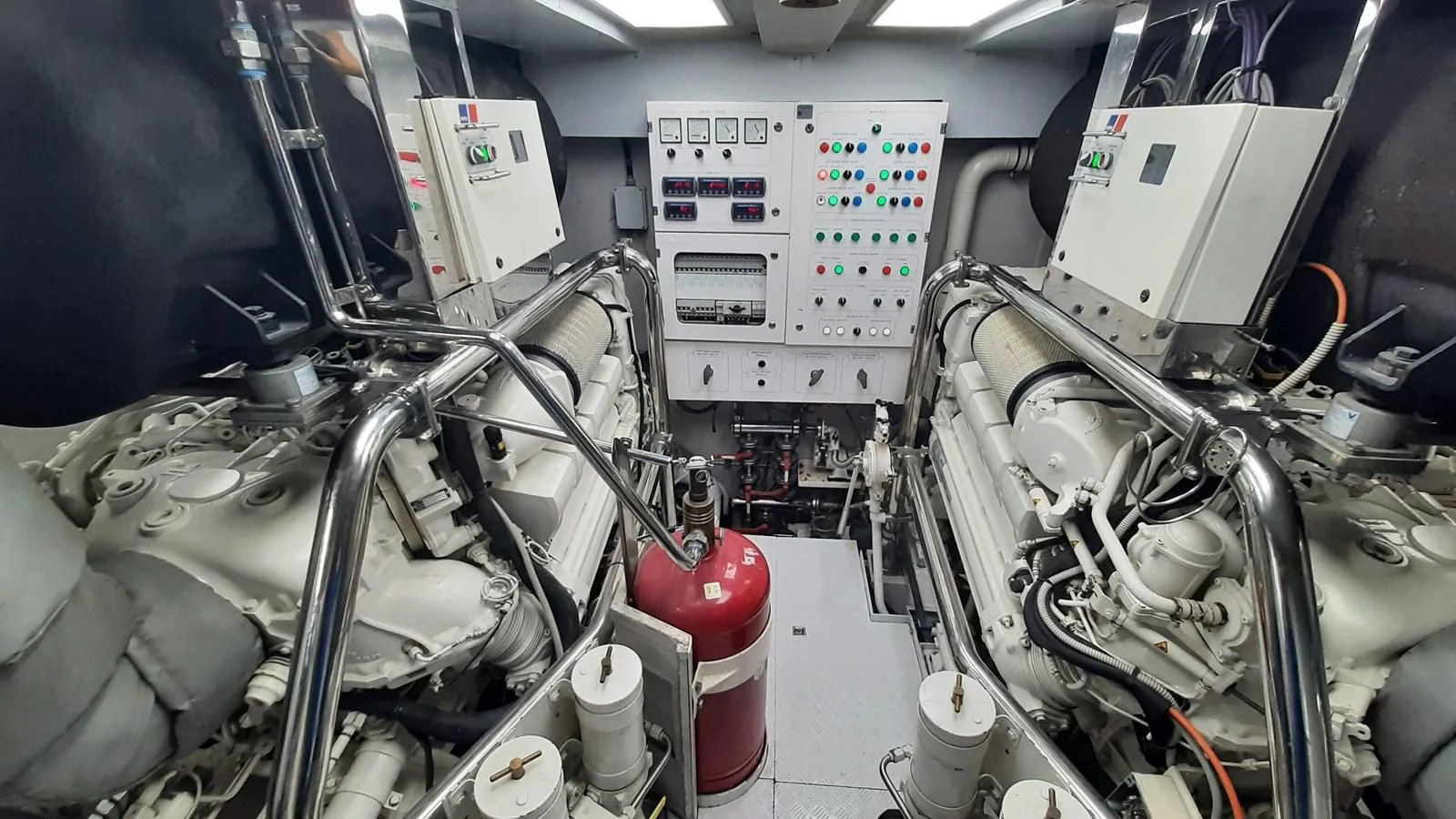 a machine with wires aboard SEA BEAR Yacht for Sale