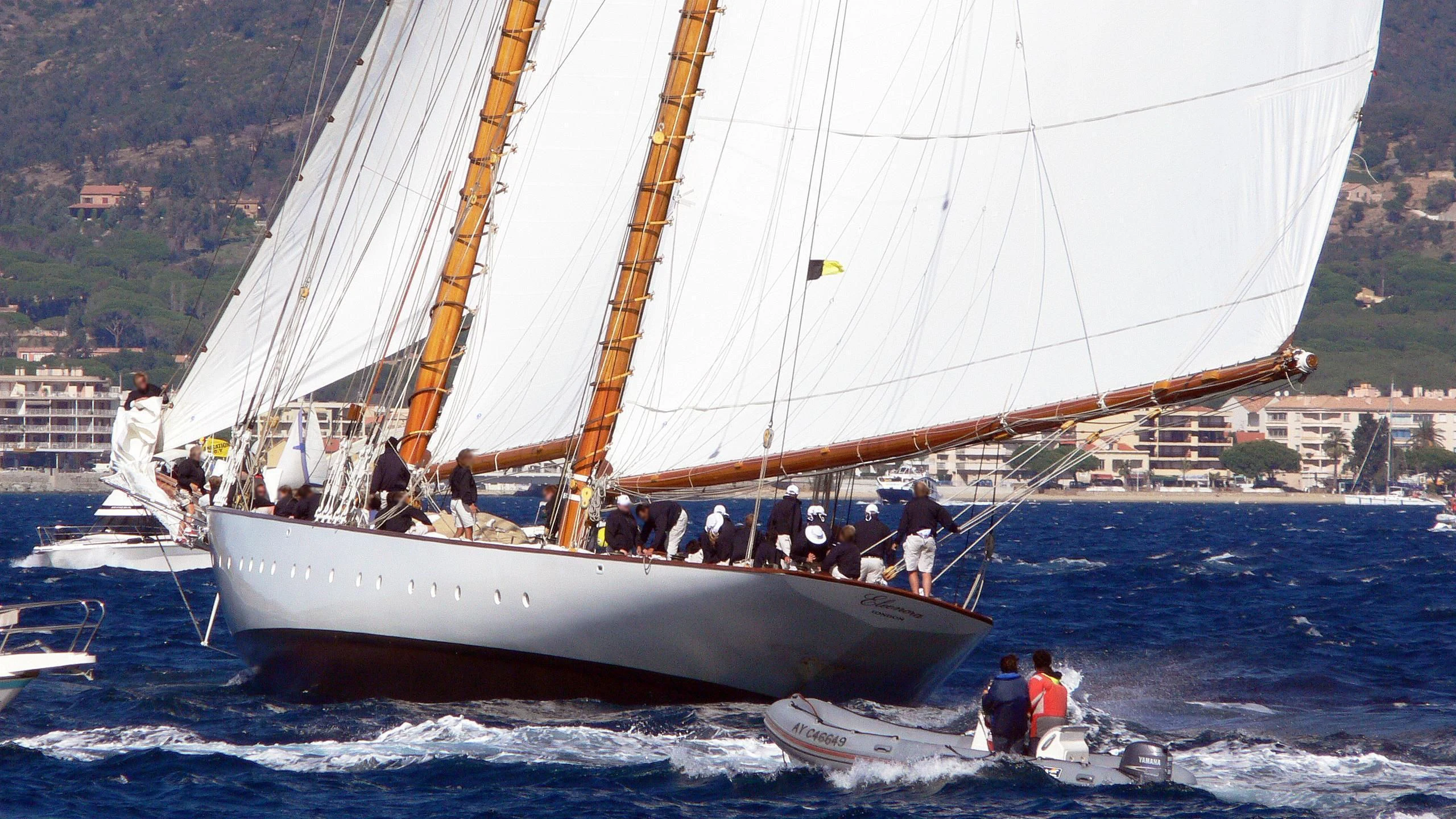 a sailboat with people on it aboard ELEONORA E Yacht for Sale