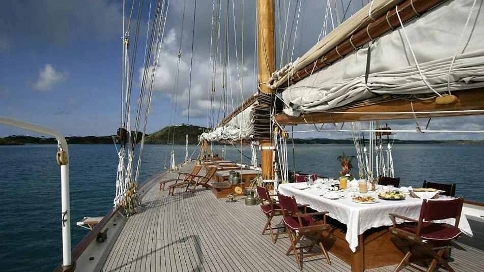 a boat on the water aboard ELEONORA E Yacht for Sale
