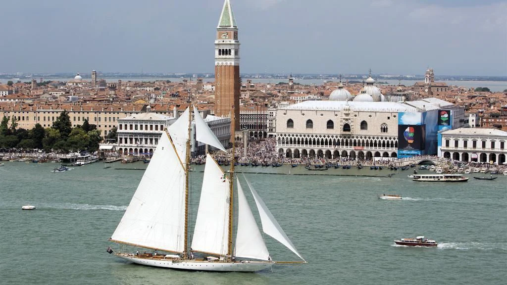 a sailboat in the water aboard ELEONORA E Yacht for Sale