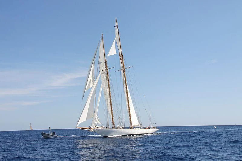 a sailboat on the water aboard ELEONORA E Yacht for Sale