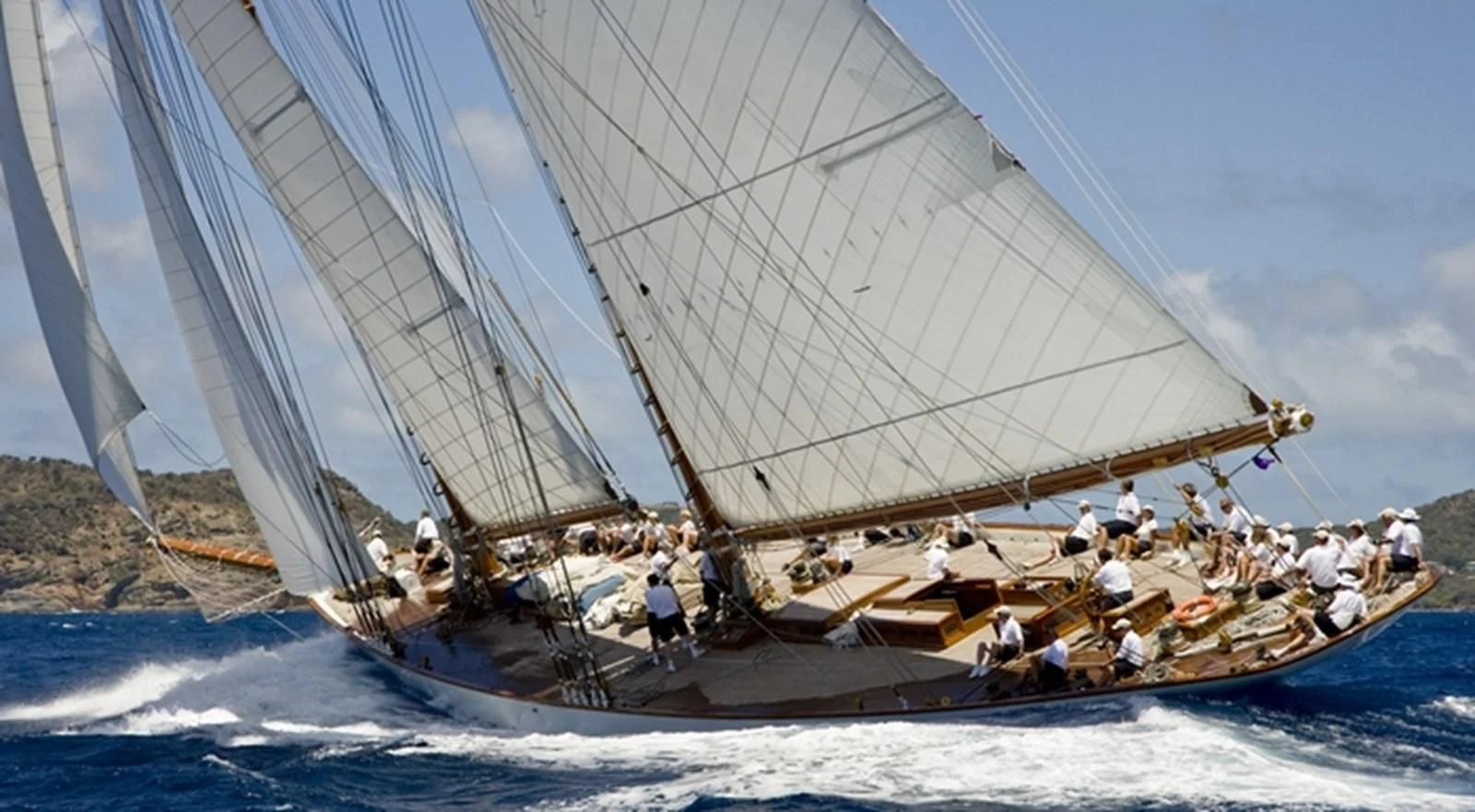 a group of people on a sailboat aboard ELEONORA E Yacht for Sale