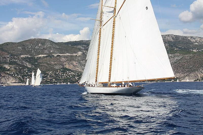 a sailboat on the water aboard ELEONORA E Yacht for Sale