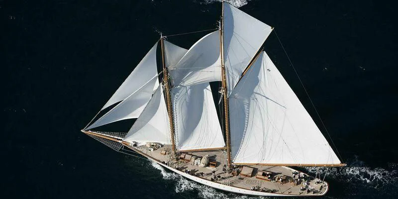 a sailboat in the water aboard ELEONORA E Yacht for Sale