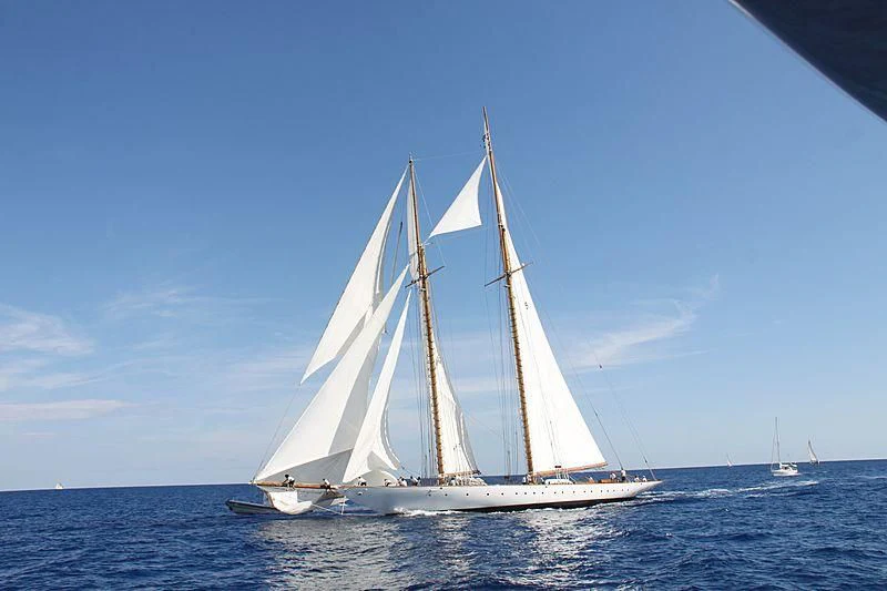 a sailboat on the water aboard ELEONORA E Yacht for Sale