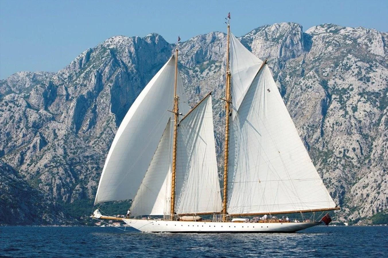 a sailboat on the water aboard ELEONORA E Yacht for Sale