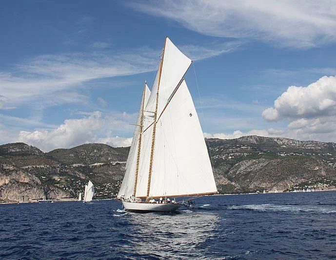 a sailboat on the water aboard ELEONORA E Yacht for Sale