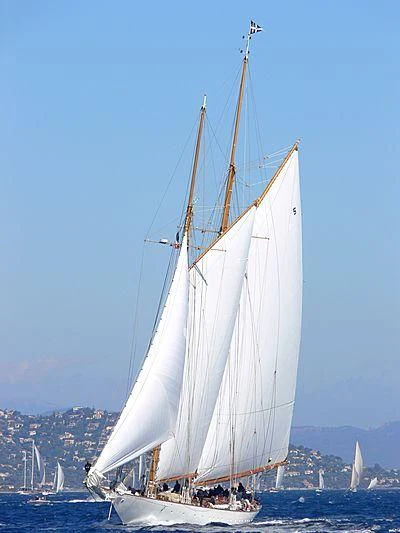 a sailboat on the water aboard ELEONORA E Yacht for Sale