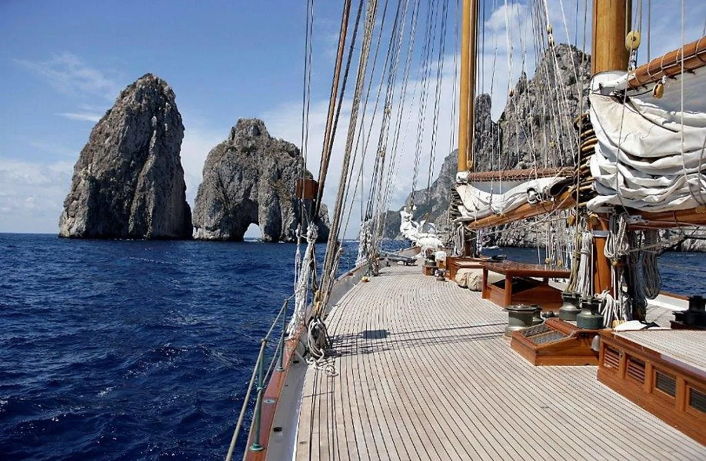 a boat on the water aboard ELEONORA E Yacht for Sale