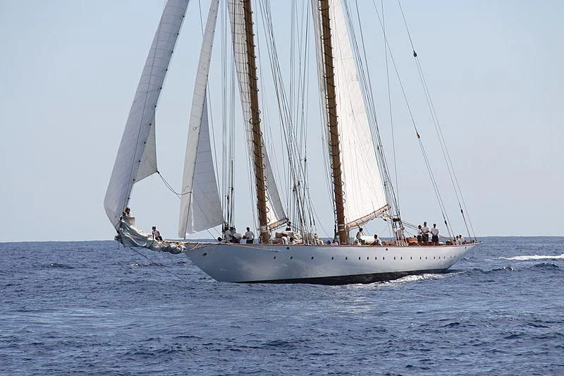a sailboat on the water aboard ELEONORA E Yacht for Sale