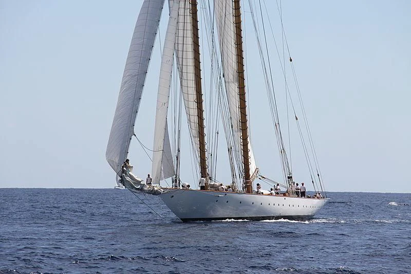 a sailboat on the water aboard ELEONORA E Yacht for Sale
