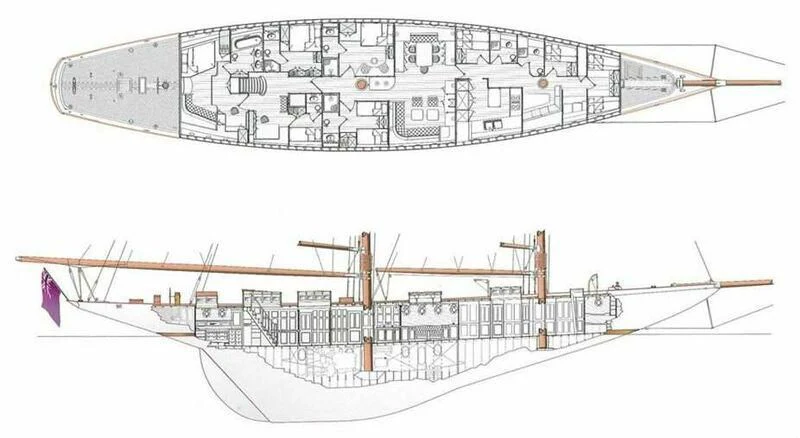 diagram aboard ELEONORA E Yacht for Sale