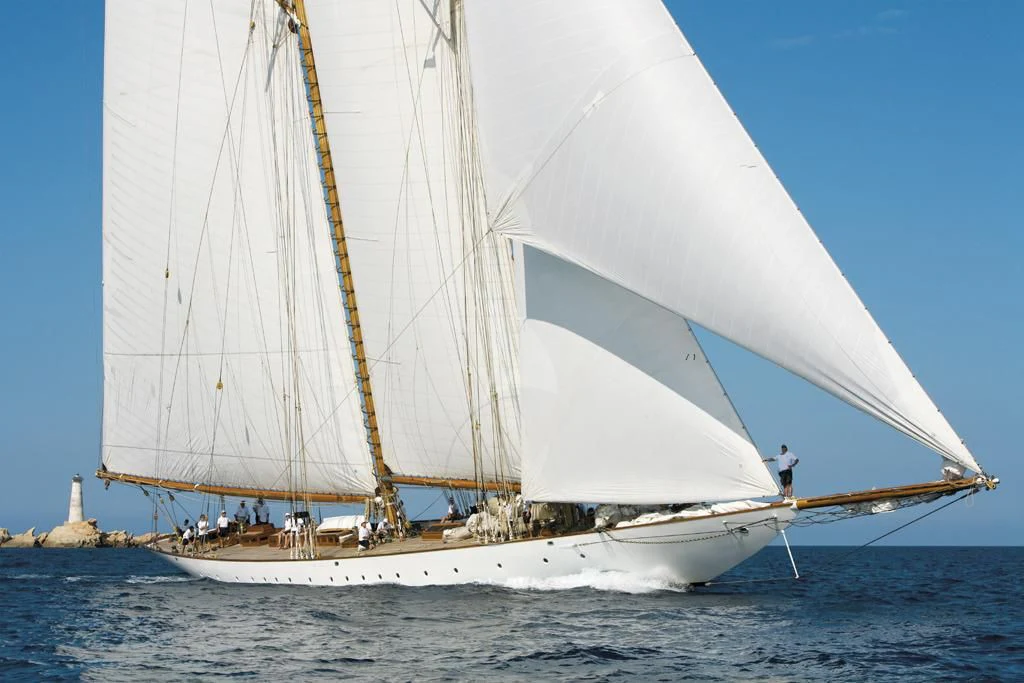 a sailboat on the water aboard ELEONORA E Yacht for Sale