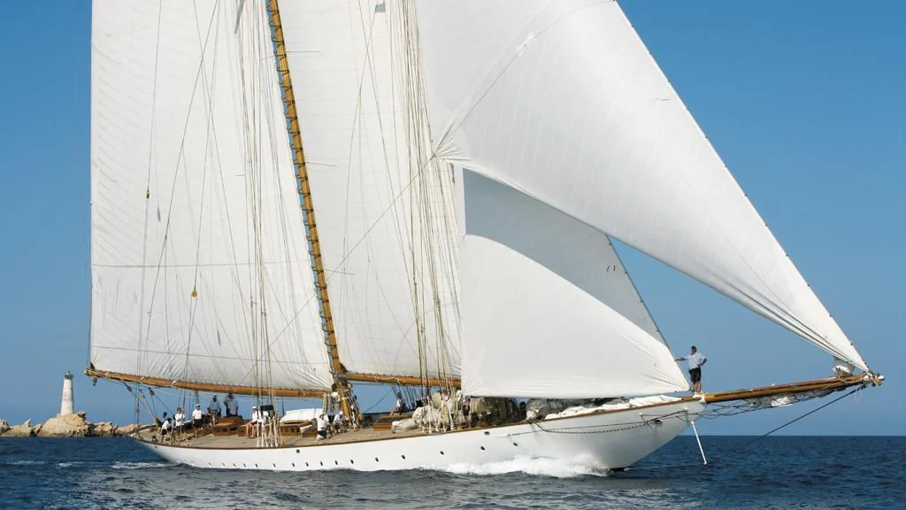 a sailboat on the water aboard ELEONORA E Yacht for Sale