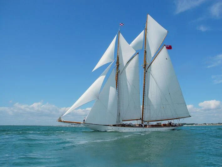 a sailboat in the water aboard ELEONORA E Yacht for Sale