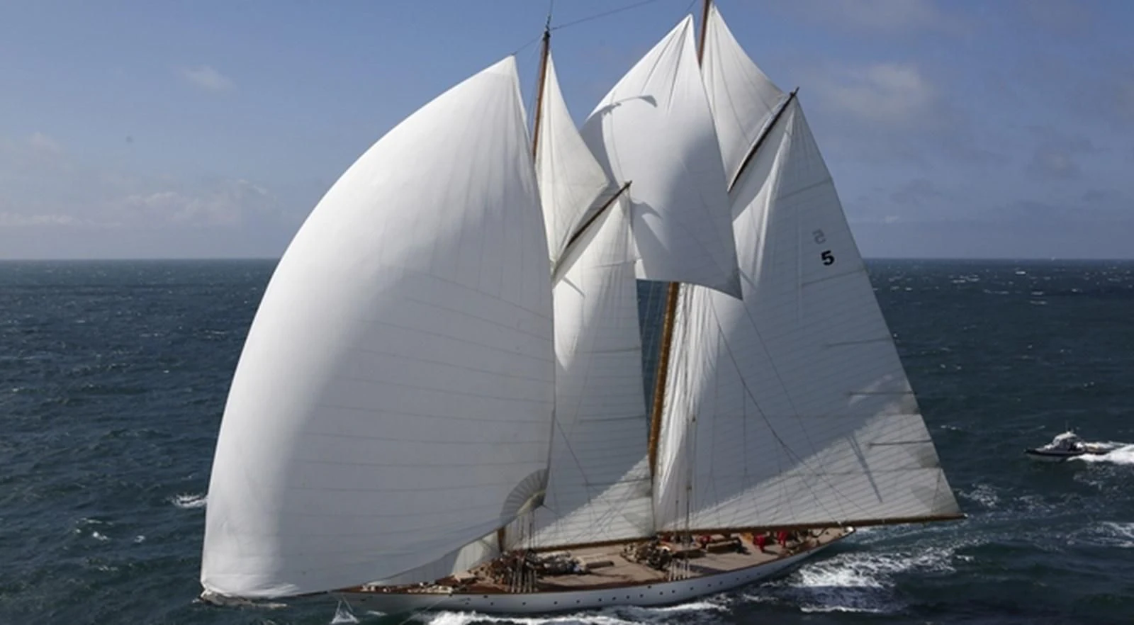 a sailboat on the water aboard ELEONORA E Yacht for Sale