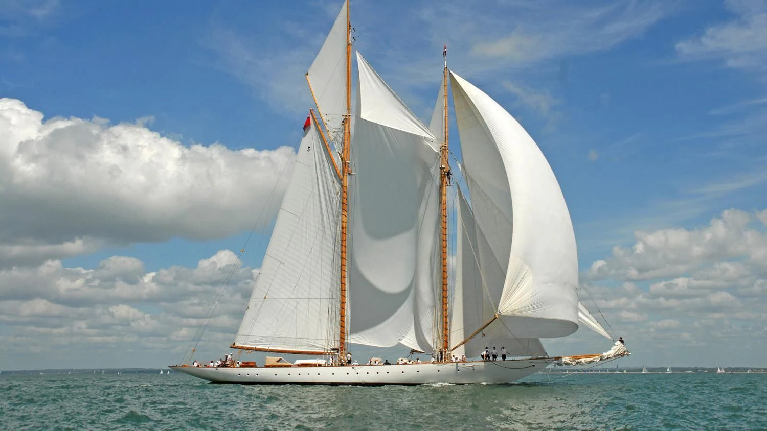 a sailboat on the water aboard ELEONORA E Yacht for Sale