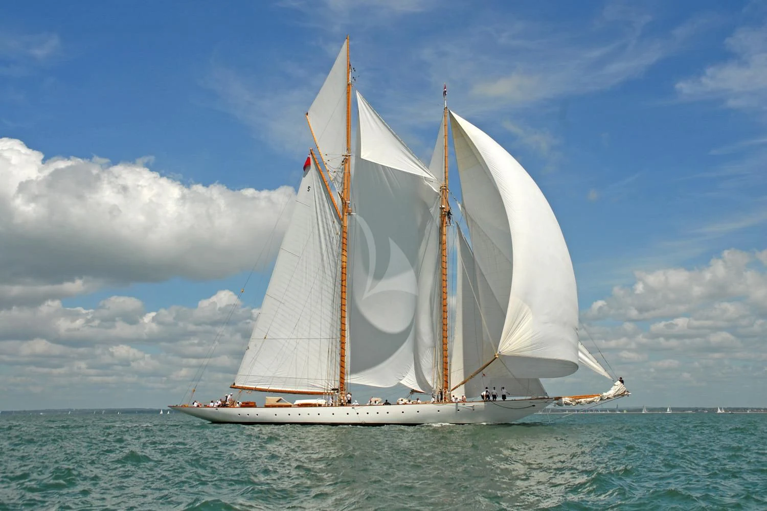 a sailboat in the ocean aboard ELEONORA E Yacht for Sale
