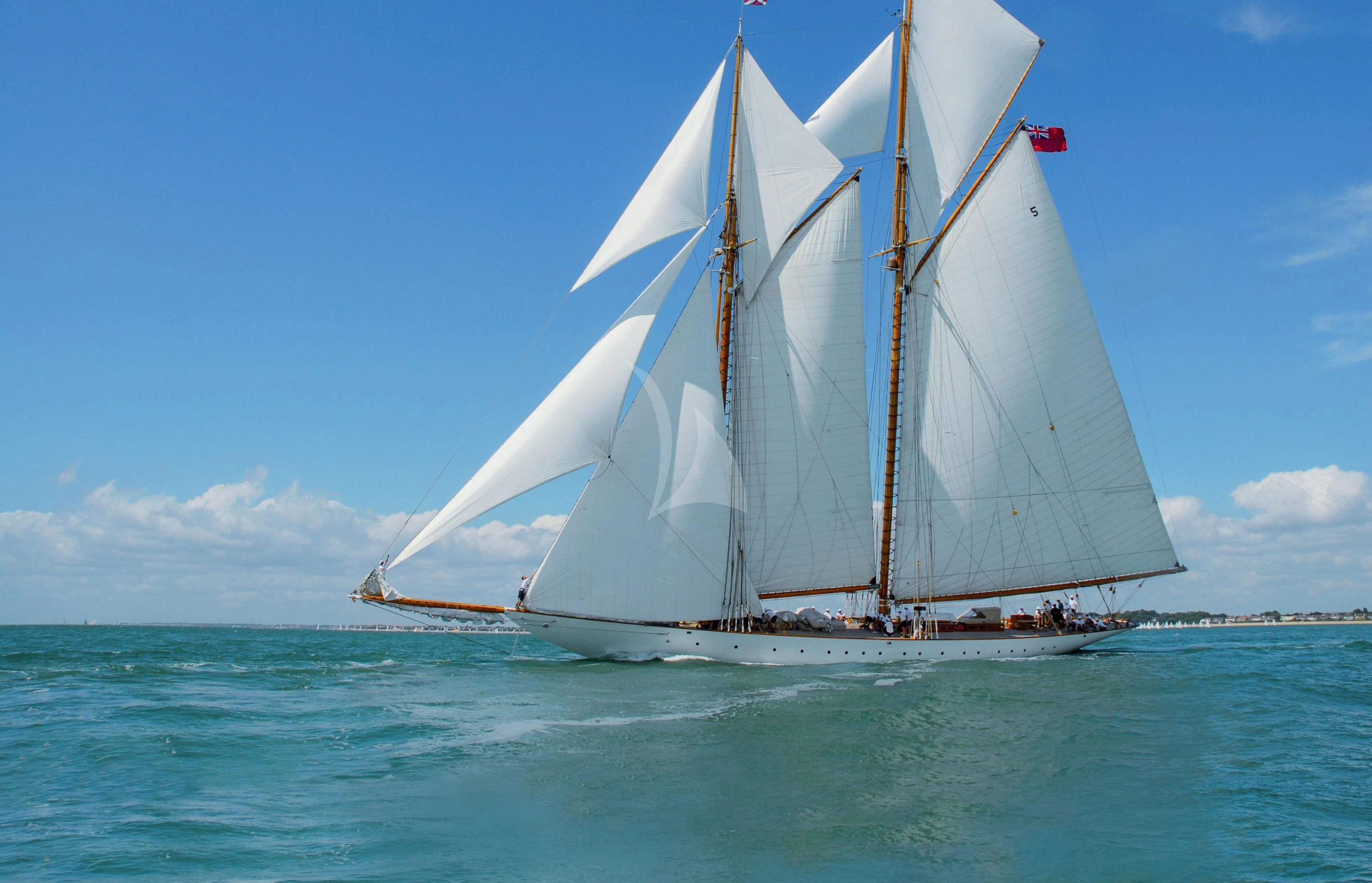 a sailboat on the water aboard ELEONORA E Yacht for Sale