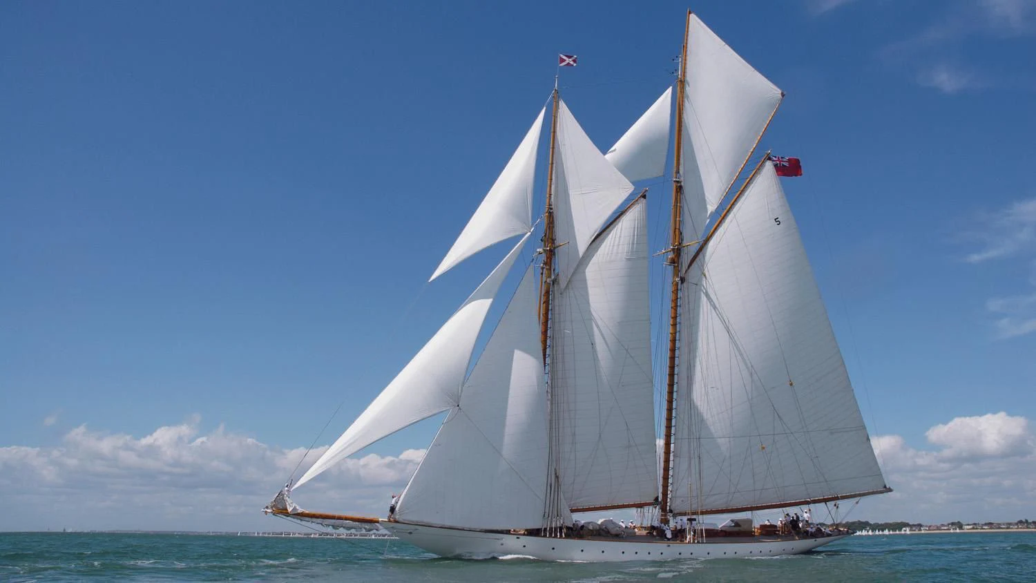 a sailboat on the water aboard ELEONORA E Yacht for Sale