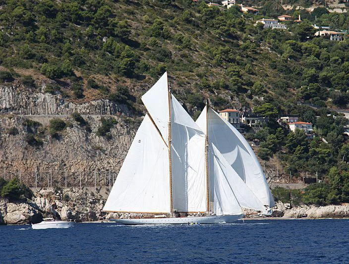 a sailboat on the water aboard ELEONORA E Yacht for Sale