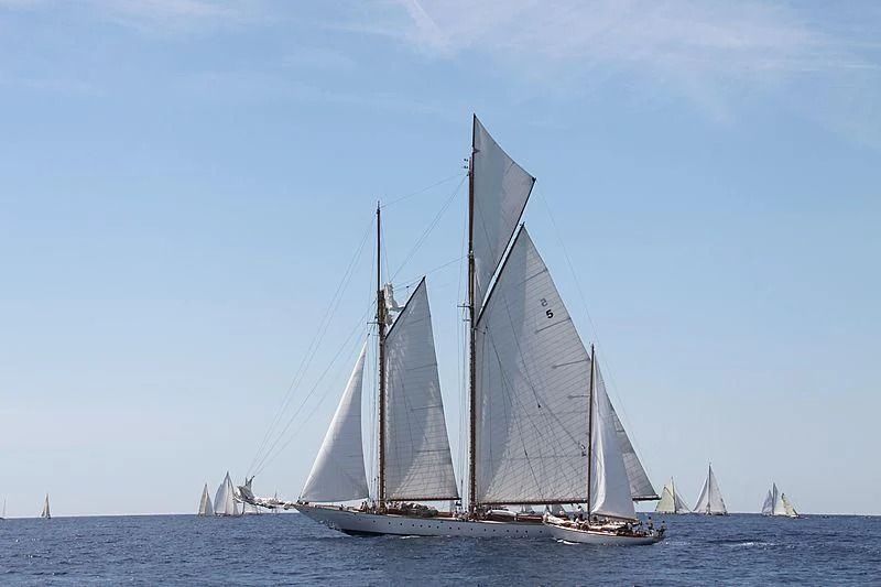 a sailboat on the water aboard ELEONORA E Yacht for Sale