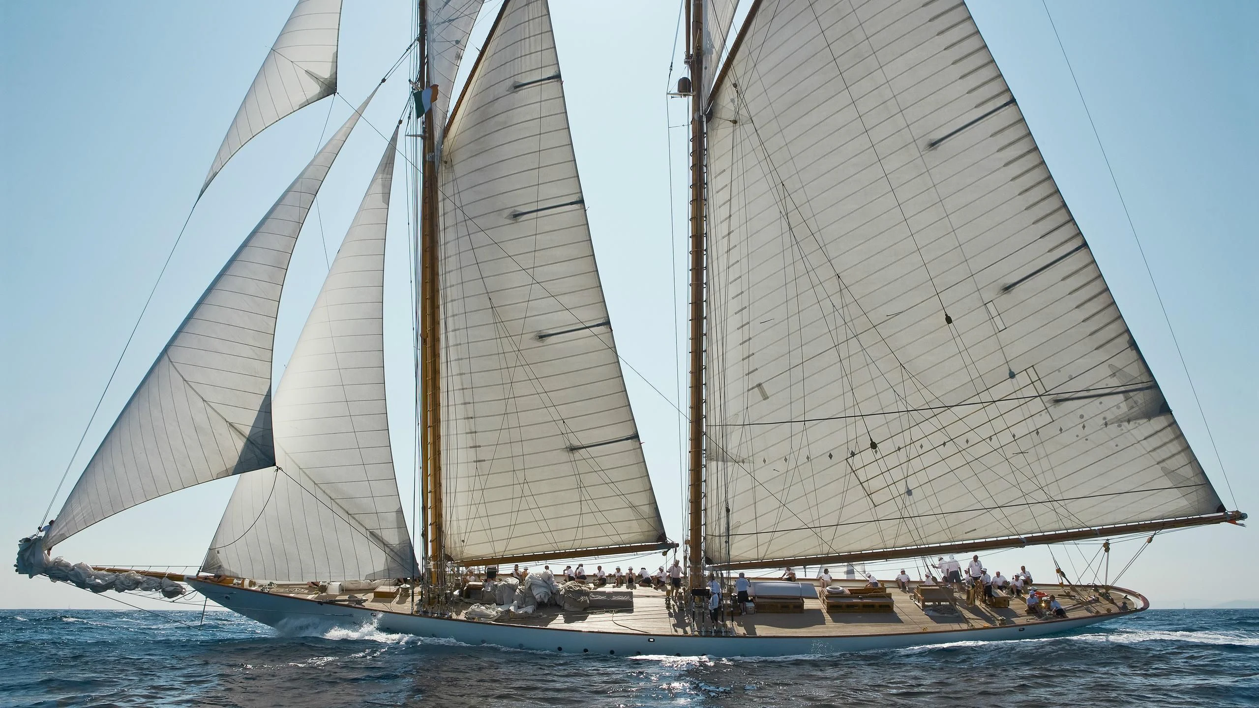 a sailboat on the water aboard ELEONORA E Yacht for Sale
