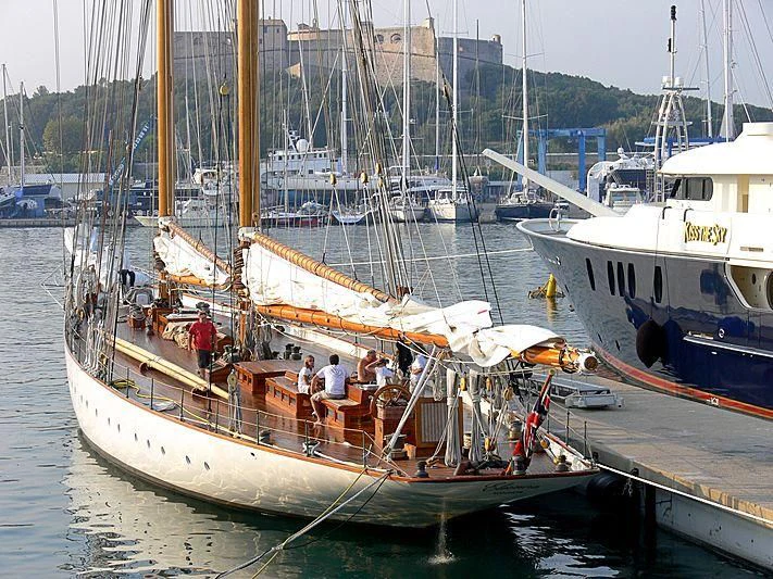 a group of people on a boat aboard ELEONORA E Yacht for Sale
