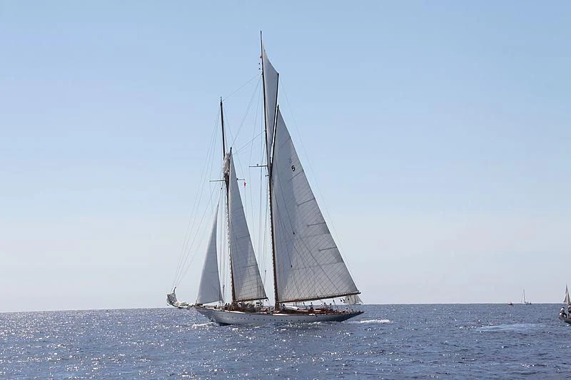 a sailboat on the water aboard ELEONORA E Yacht for Sale