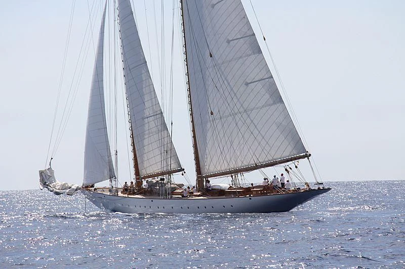 a sailboat on the water aboard ELEONORA E Yacht for Sale